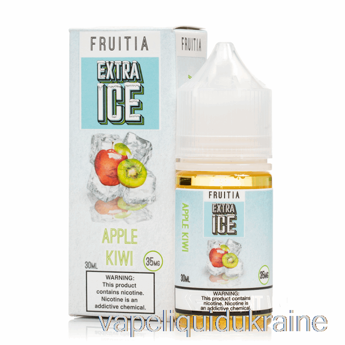 Vape Ukraine Apple Kiwi - Extra Ice - Fruitia Salts - 30mL 50mg